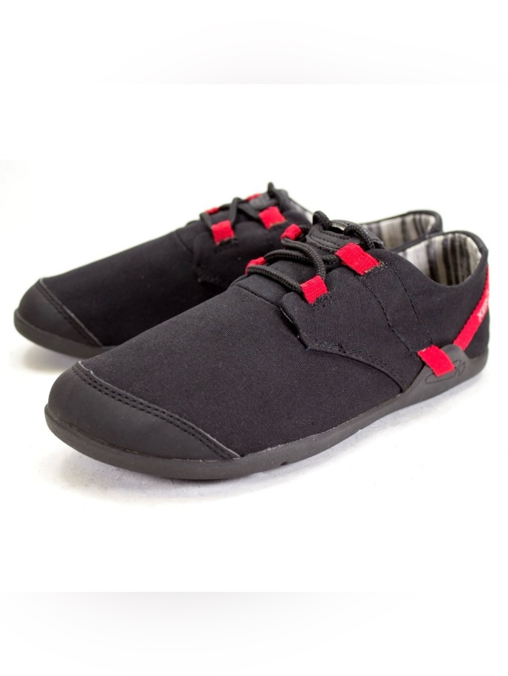 Xero Minimalist Ipari Lena Womens Size US 6.5 Black Red Trailing Zero Drop Shoes